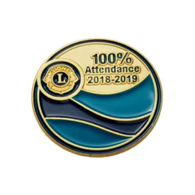 100% ATTENDANCE PIN 2018-2019