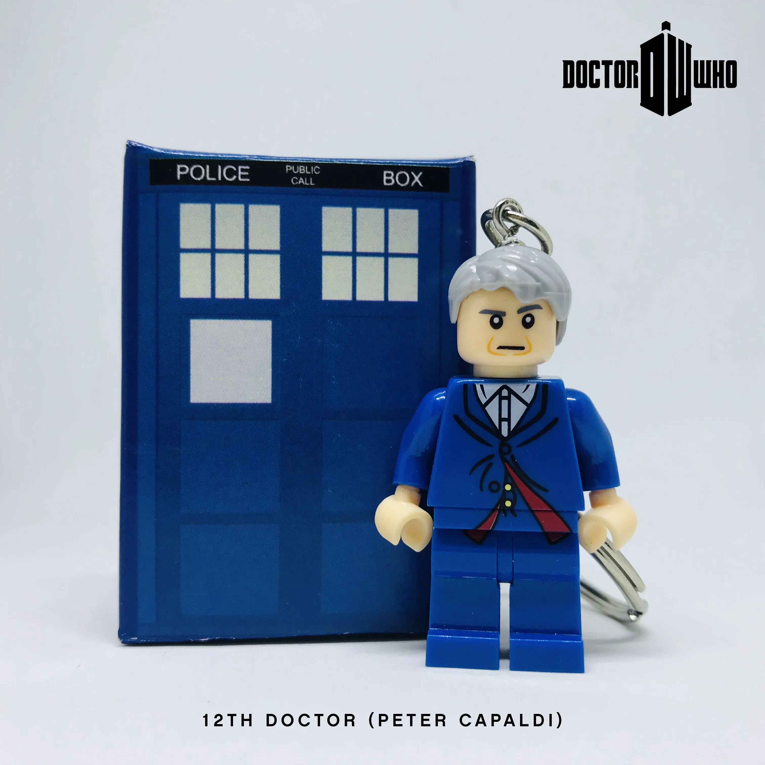 12th Doctor Custom Minifigure Keychain