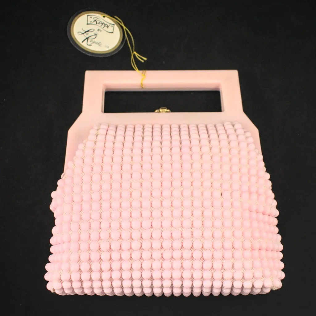 1950s Pink Candy Dot Handbag