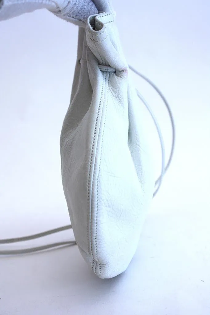 1970s HALSTON White Drawstring Pouch