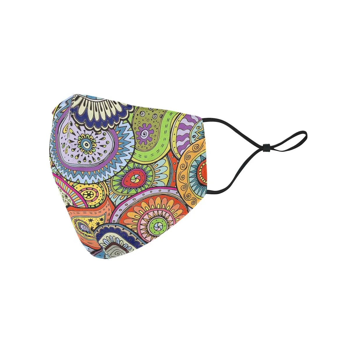 Abstract Paisley Face Cover