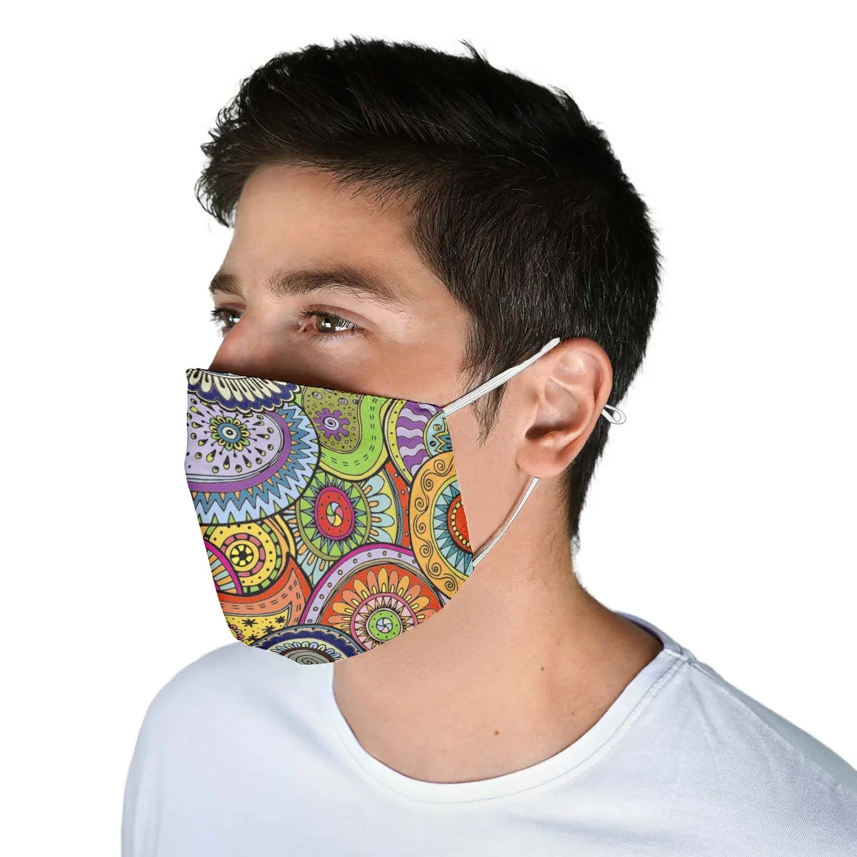 Abstract Paisley Face Cover