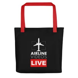 AIRLINE VIDEOS LIVE Tote bag