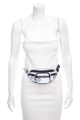 Alexander Wang Silver Nylon Logo Belt Bag