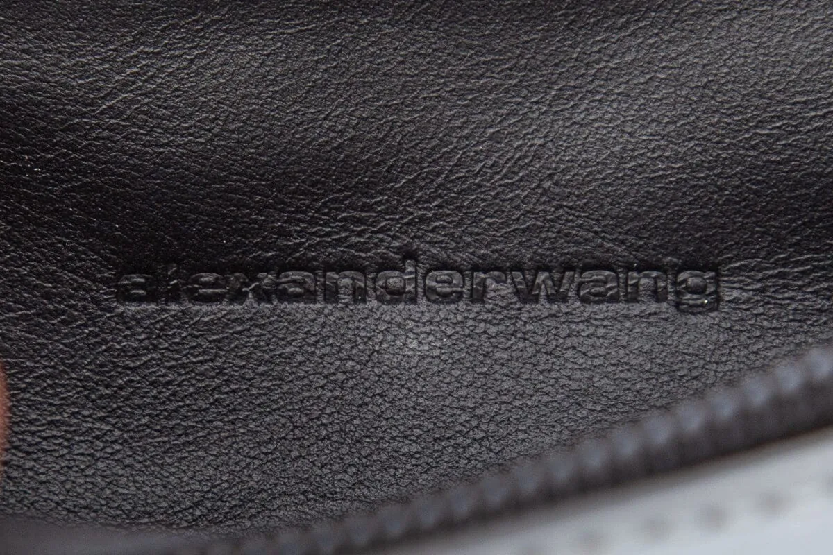 Alexander Wang Silver Nylon Logo Belt Bag