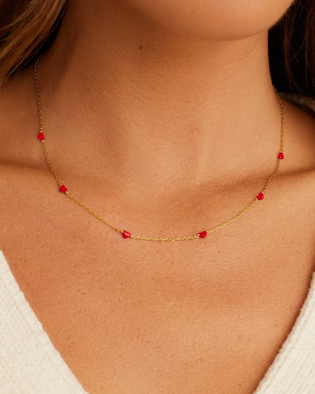 Amour Necklace Red