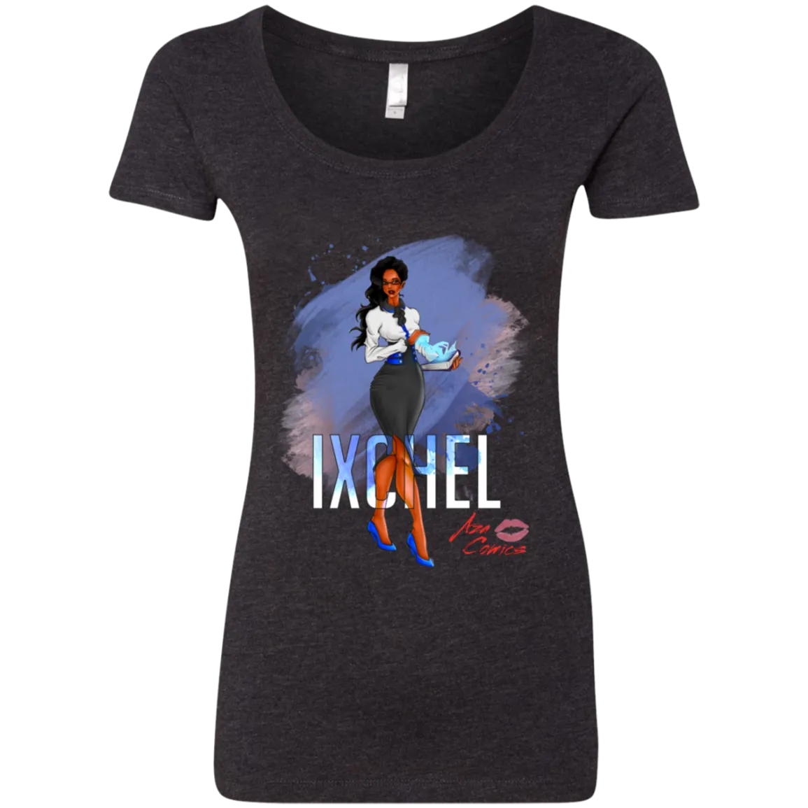 Aza Comics Ixchel Ladies Scoop-Neck Superhero Tee