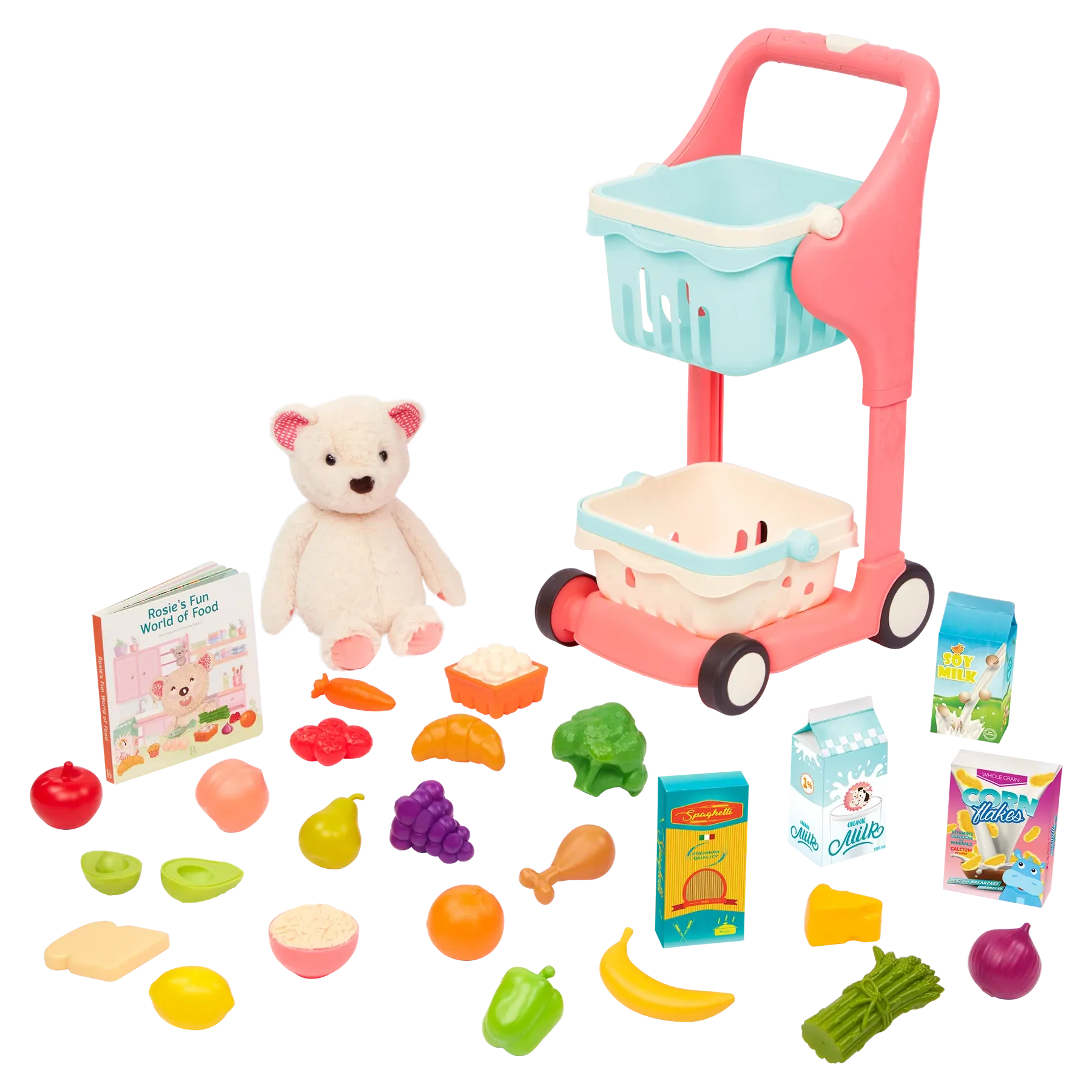 B. toys - Musical Shopping Cart & Plush Bear