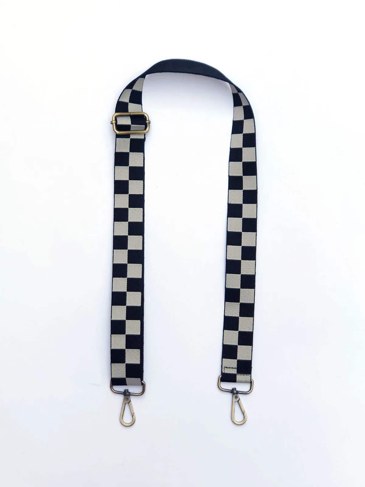 Bag and Strap Bundle: Checkered Strap and Bowie Pack in Ivory