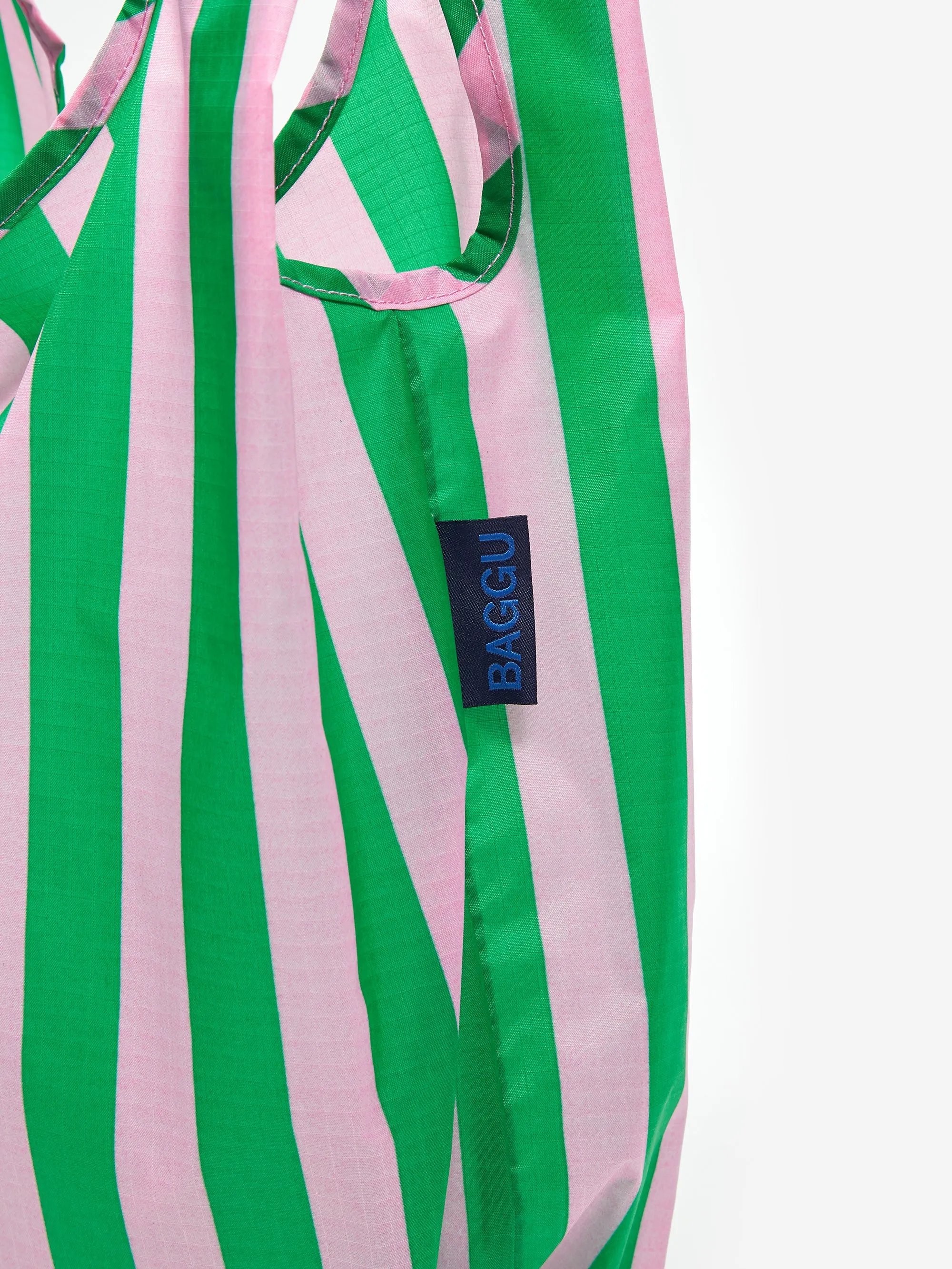 BAGGU Baby Baggu - Pink Green Awning Stripe