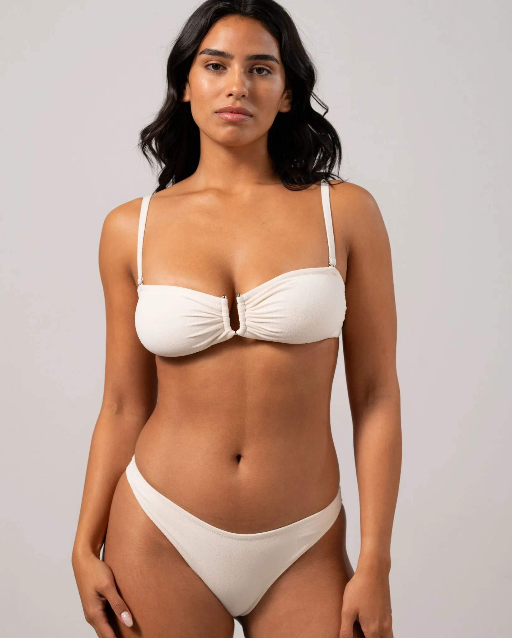 Bandeau Bikini Top Cream