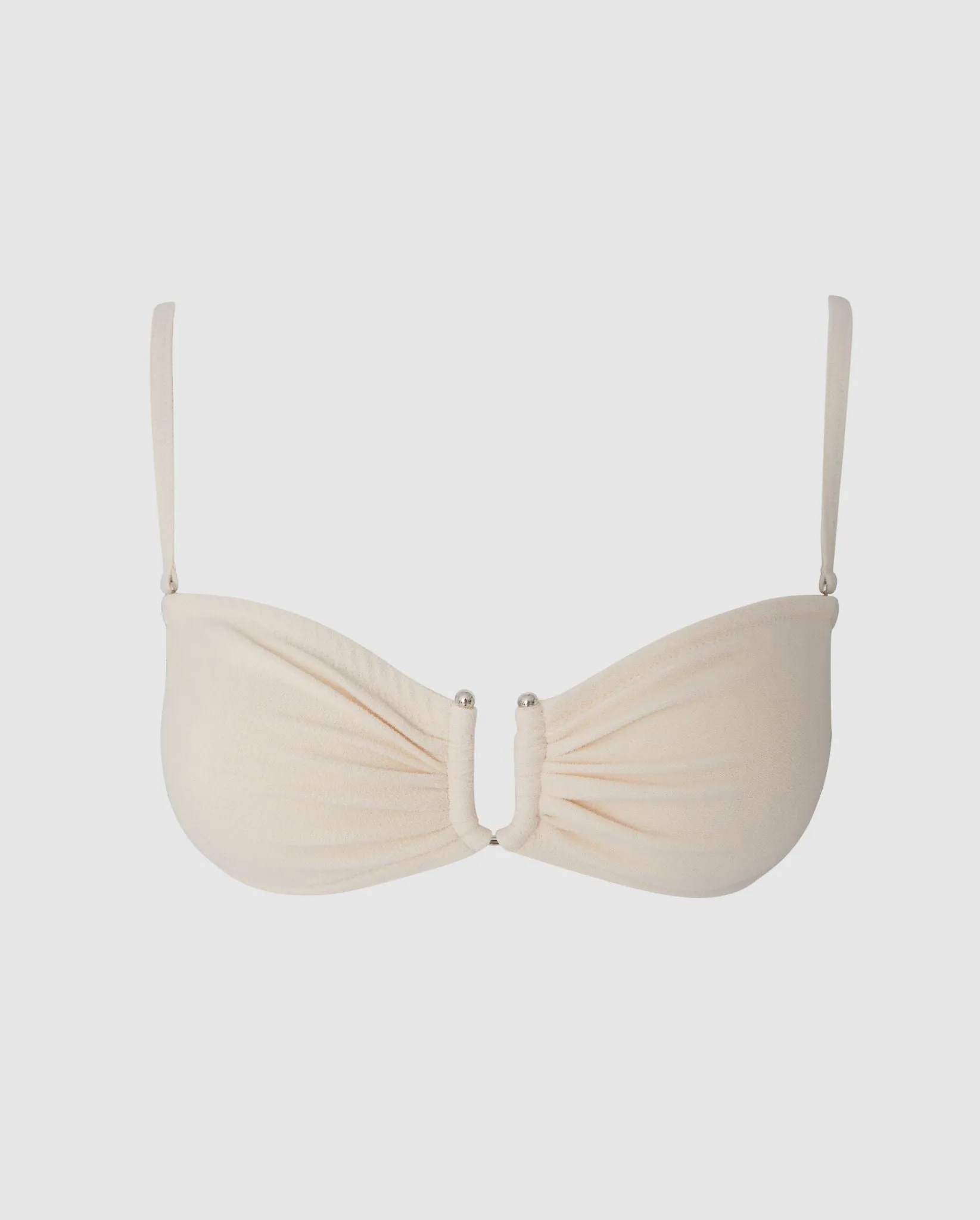 Bandeau Bikini Top Cream