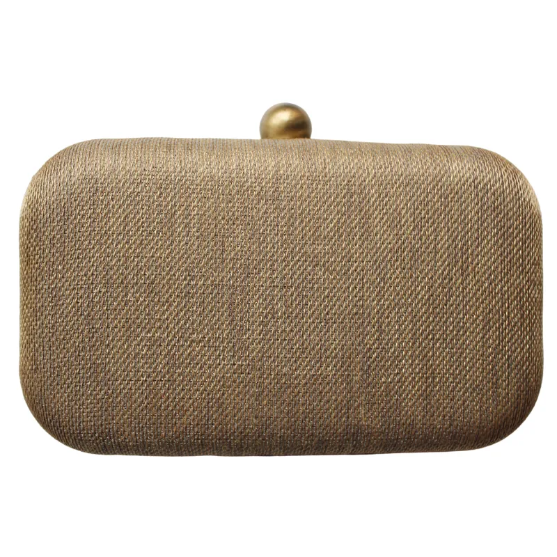 Beaded Clutch Bag - Metallic