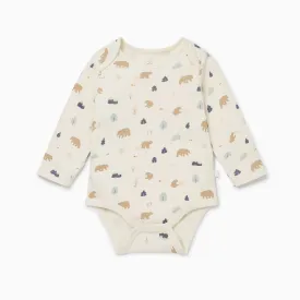 Bear Print Long Sleeve Bodysuit