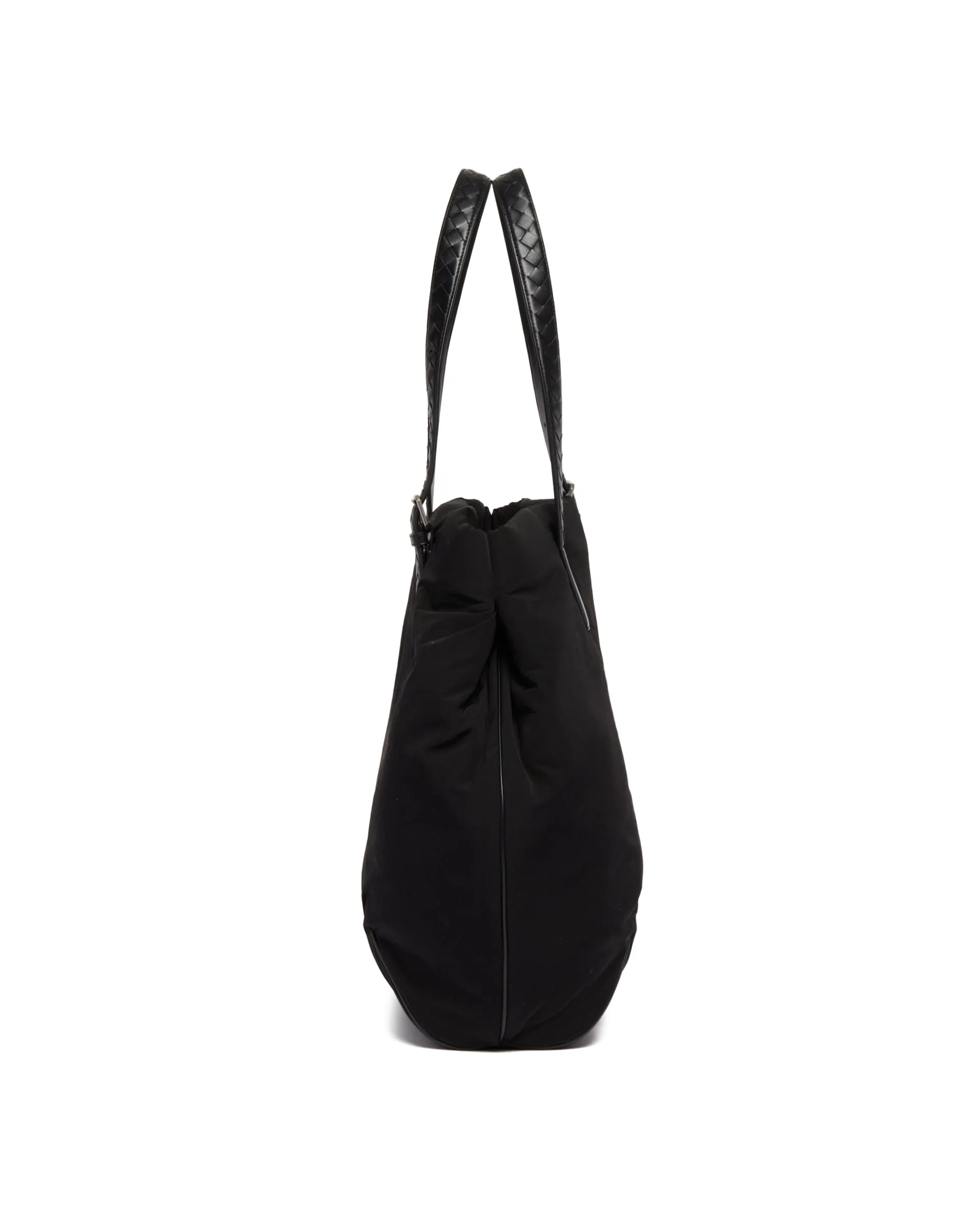 Black Logoed Shopping Bag