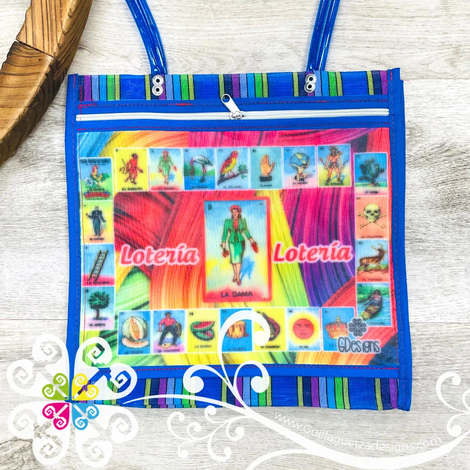 Blue Multi Medium Loteria - Shopping Morral