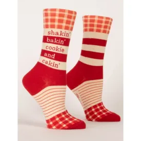 Blue Q Women's Crew Socks - Shakin', Bakin', Cookie, and Cakin'