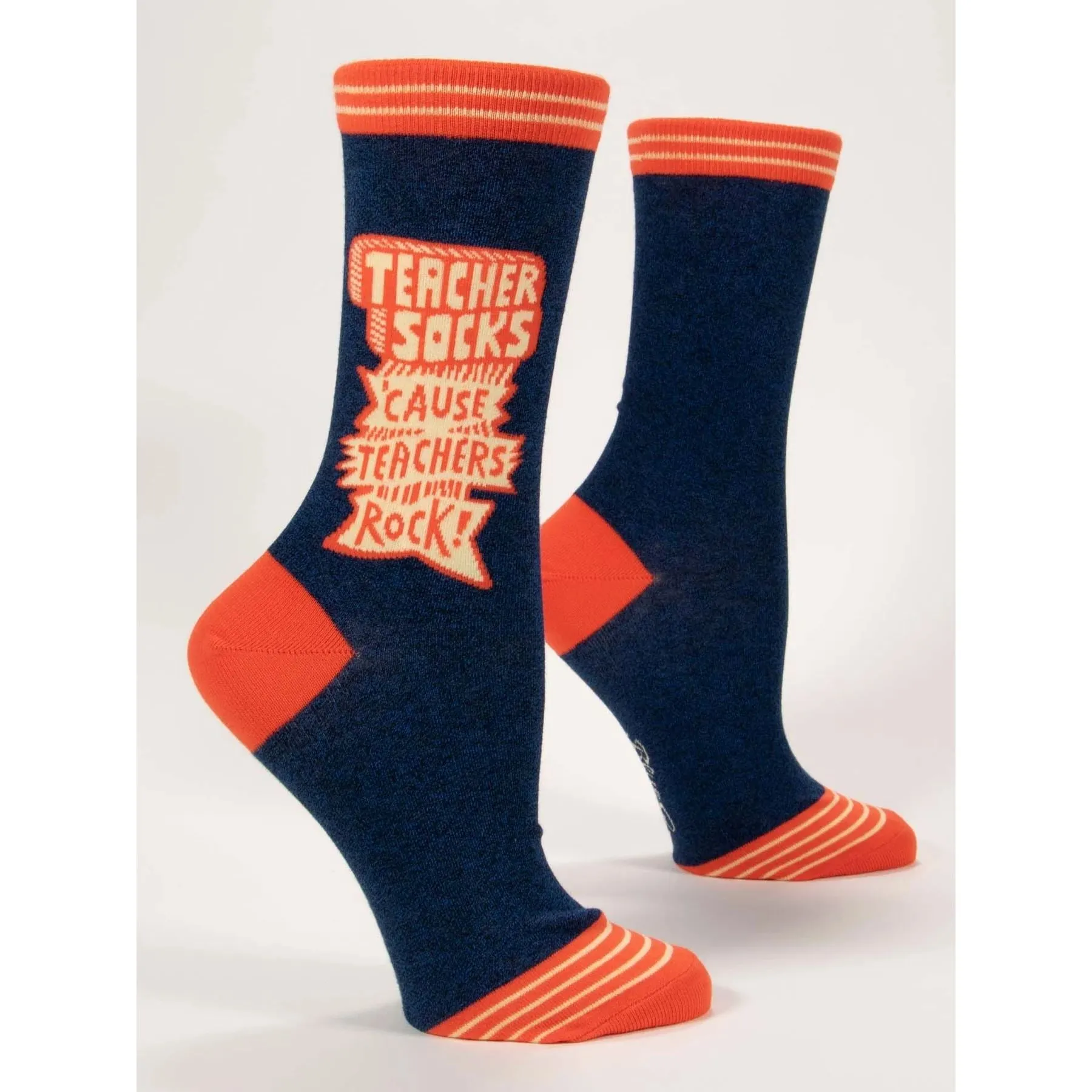 Blue Q Women's Crew Socks - Teachers Rock