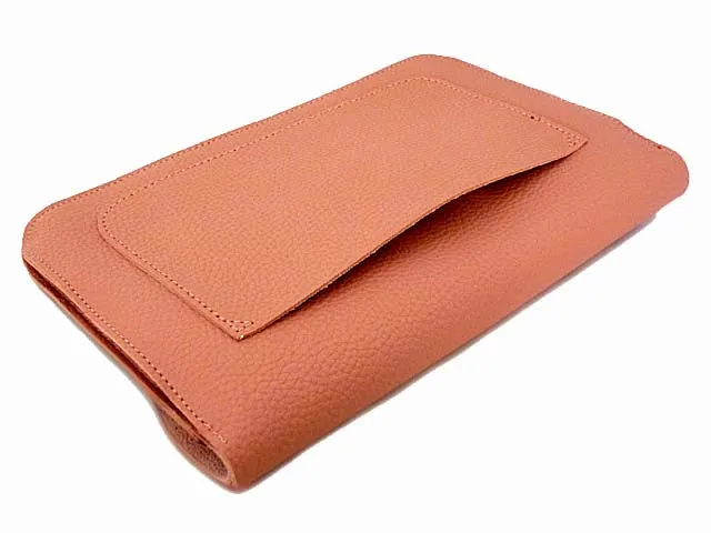 BLUSH PINK ENVELOPE MULTI-POCKET CLUTCH BAG WITH WRISTLET AND LONG SHOULDER STRAP