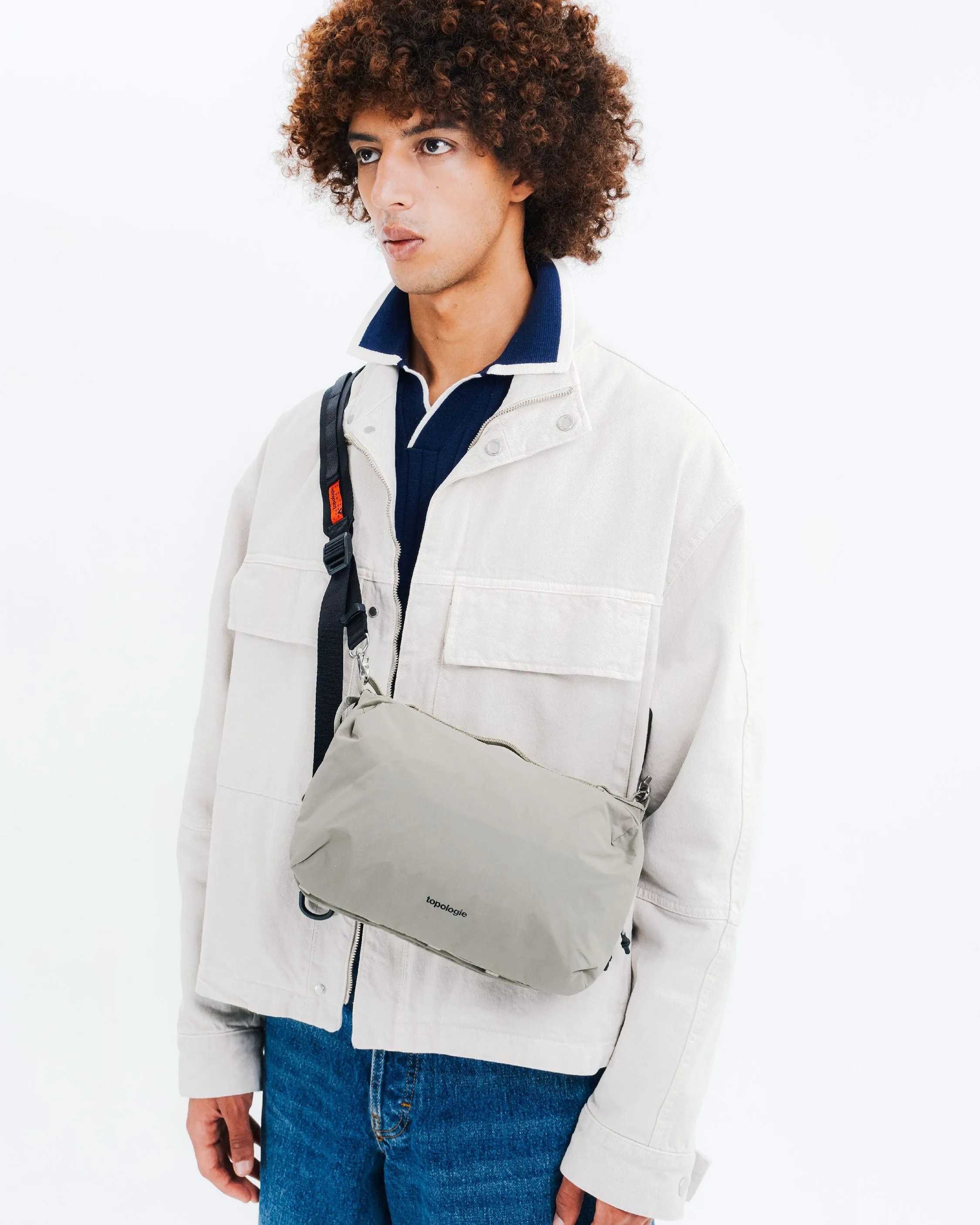 Bottle Sacoche Large / Taupe (Puffer) / Utility Sling / Khaki