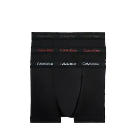 Calvin Klein 3er Pack Trunk Cotton Stretch Boxershorts B-Cool Melon Glxy Grey Brownn Belt