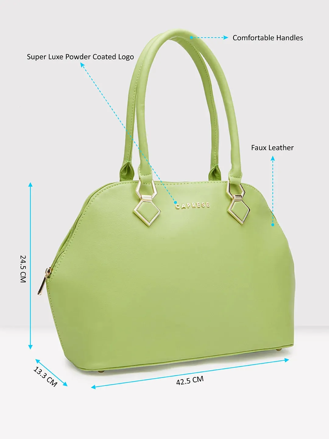 Caprese Lydia Satchel Large (E) Lime