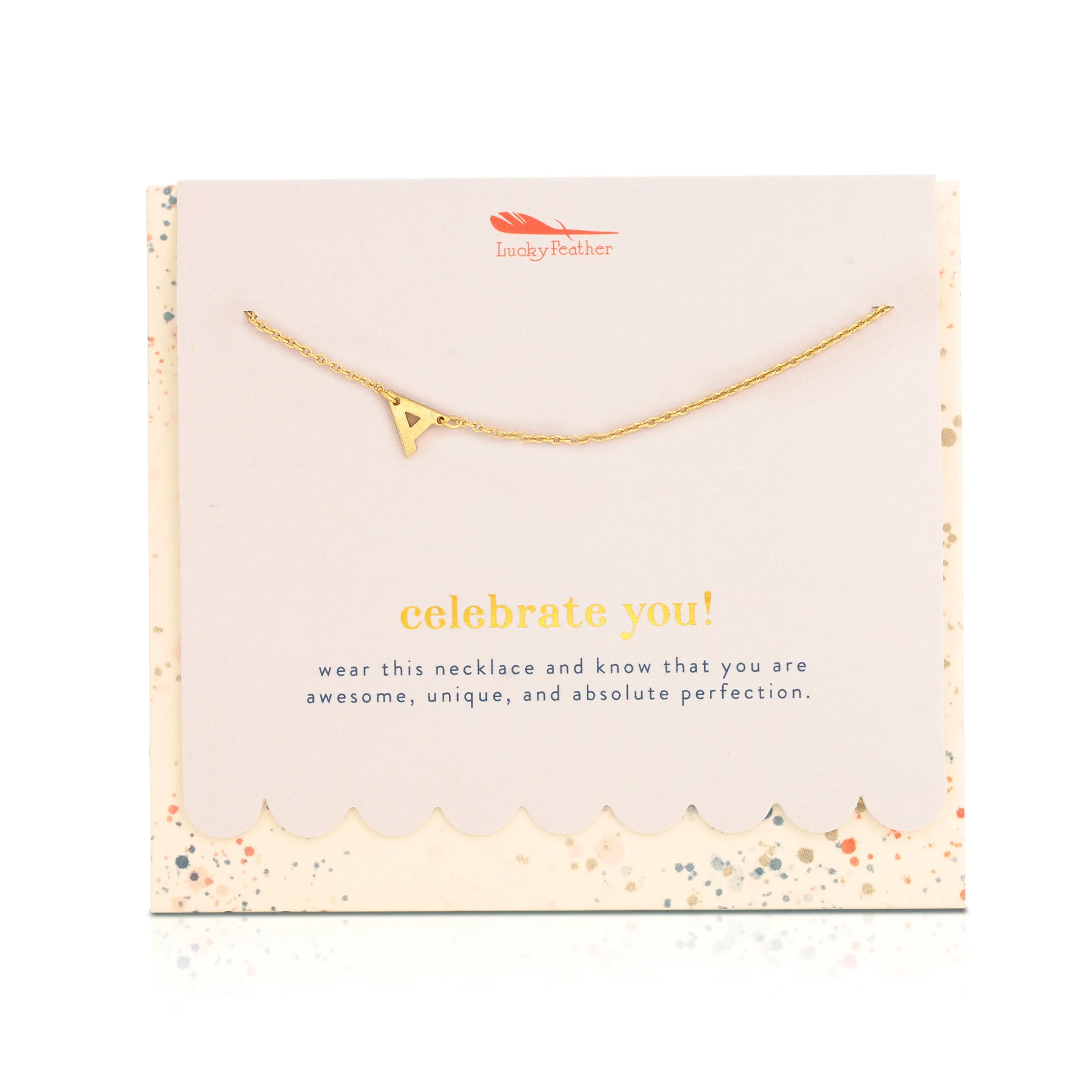 Celebrate You! Initial Necklace & Envelope