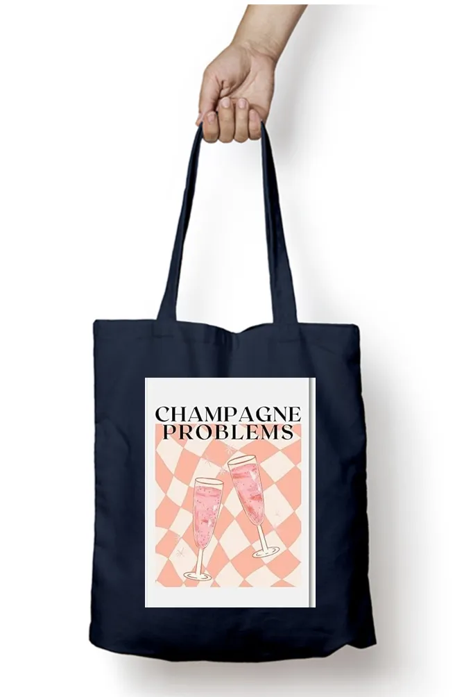 Champagne Problems Abstract Tote Bag