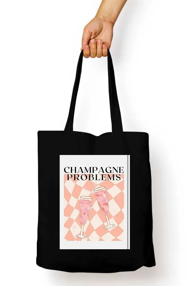 Champagne Problems Abstract Tote Bag