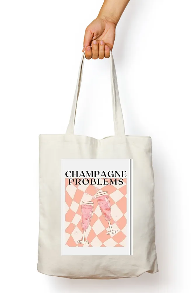 Champagne Problems Abstract Tote Bag