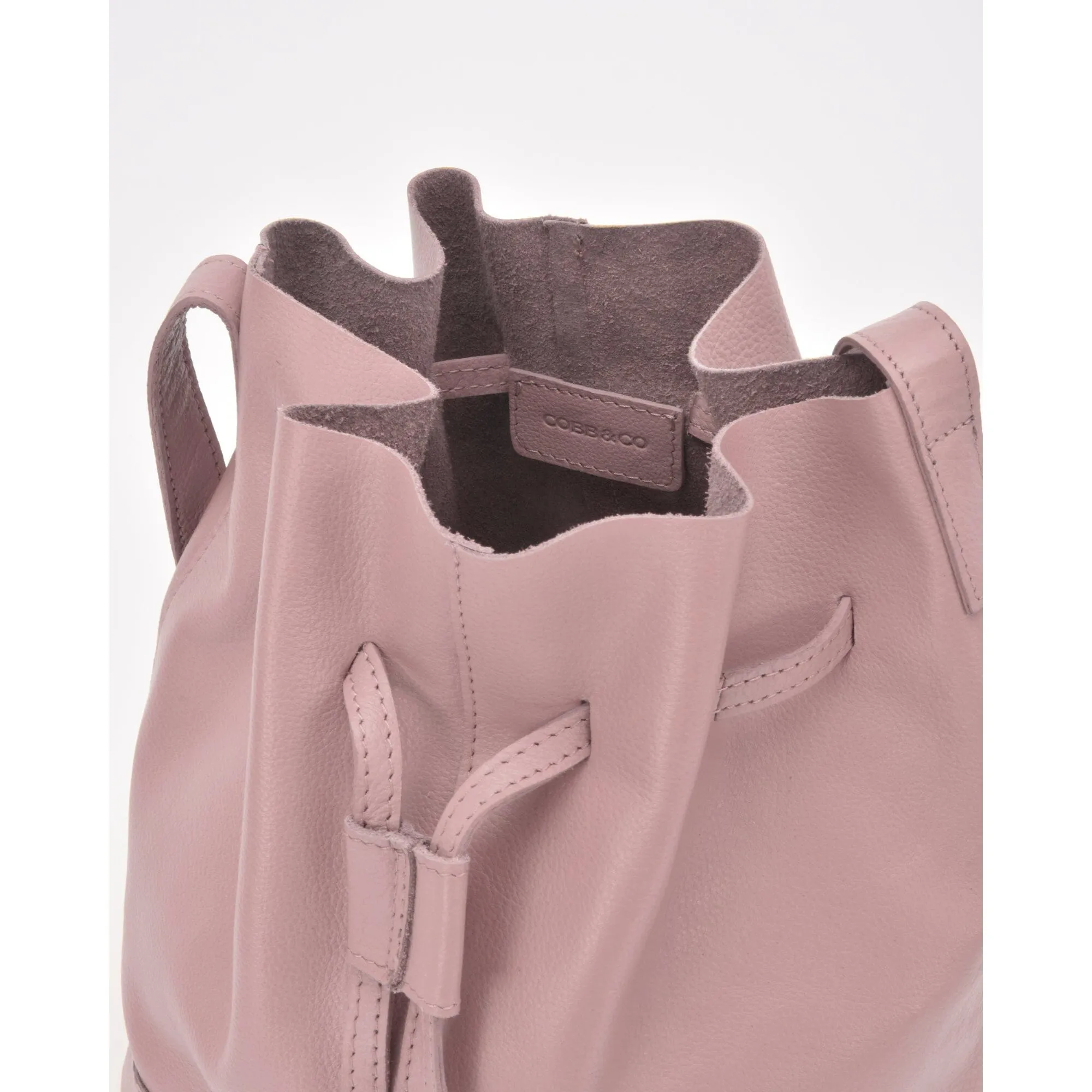 COBB & CO Leather Esperance Bucket Crossbody