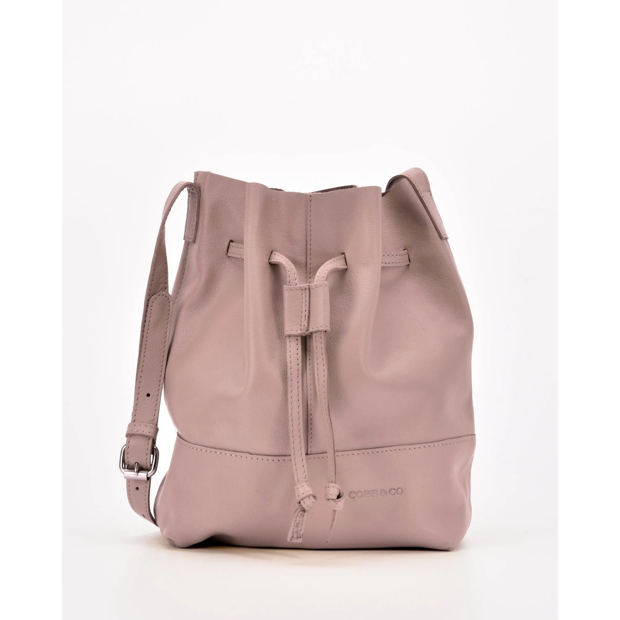 COBB & CO Leather Esperance Bucket Crossbody