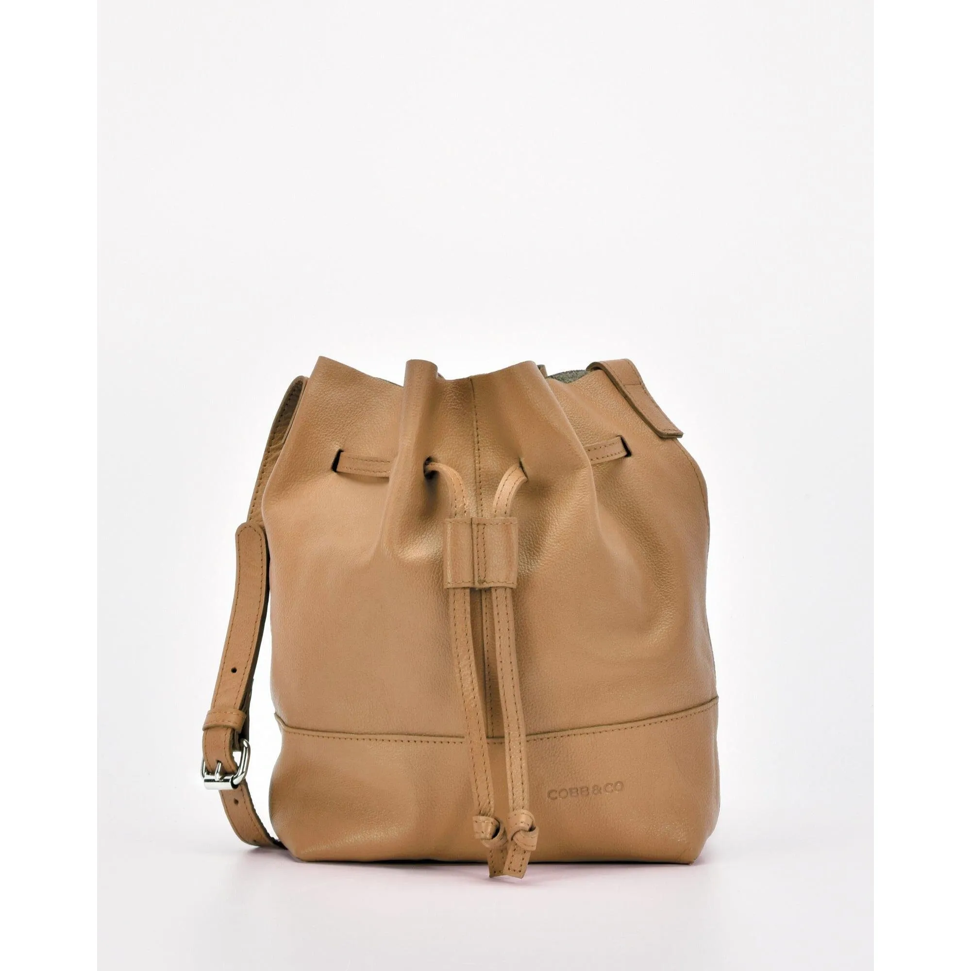 COBB & CO Leather Esperance Bucket Crossbody