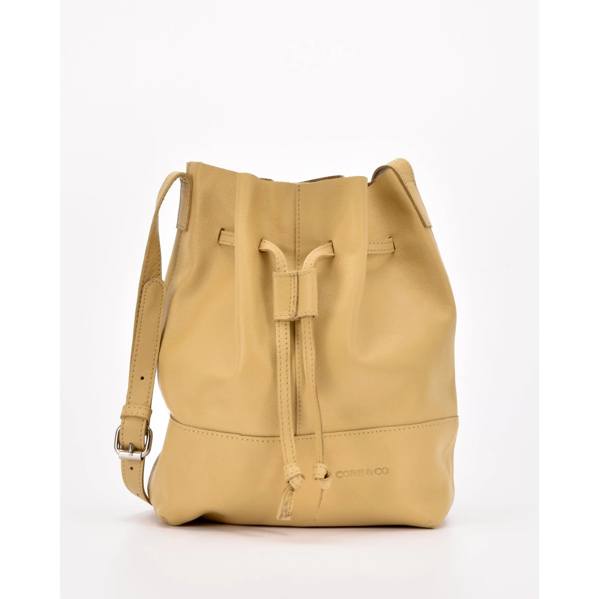 COBB & CO Leather Esperance Bucket Crossbody