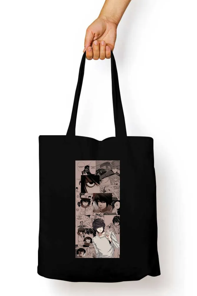 Death Note L Anime Strip Tote Bag