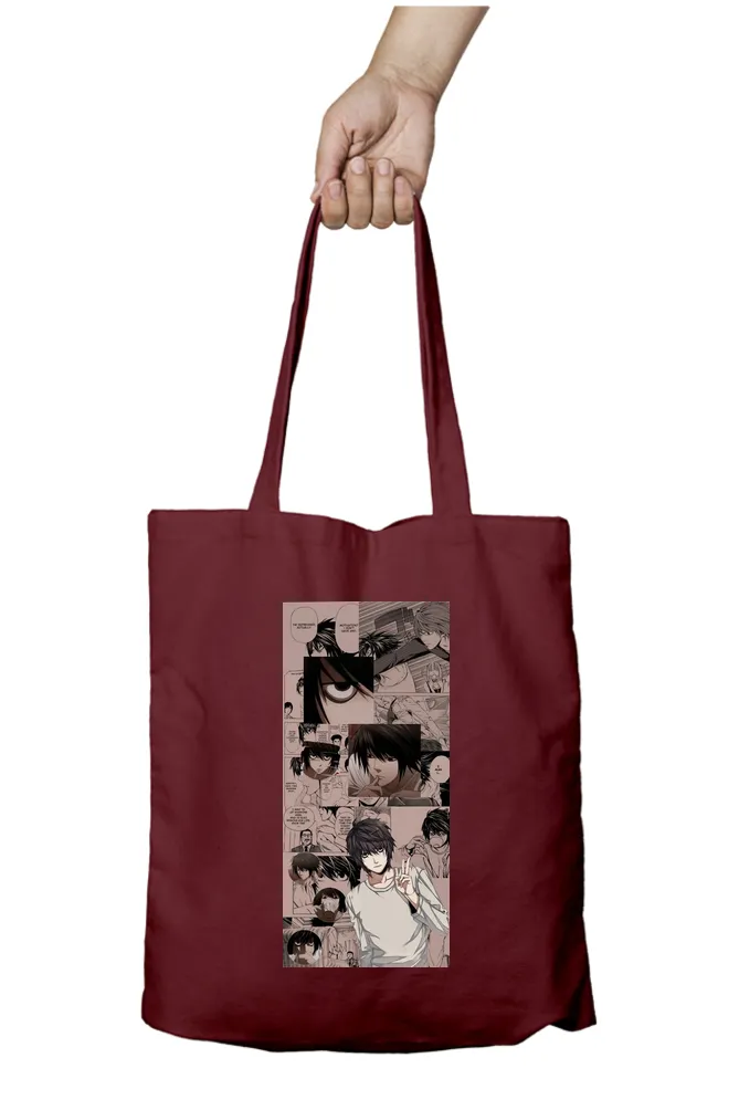 Death Note L Anime Strip Tote Bag