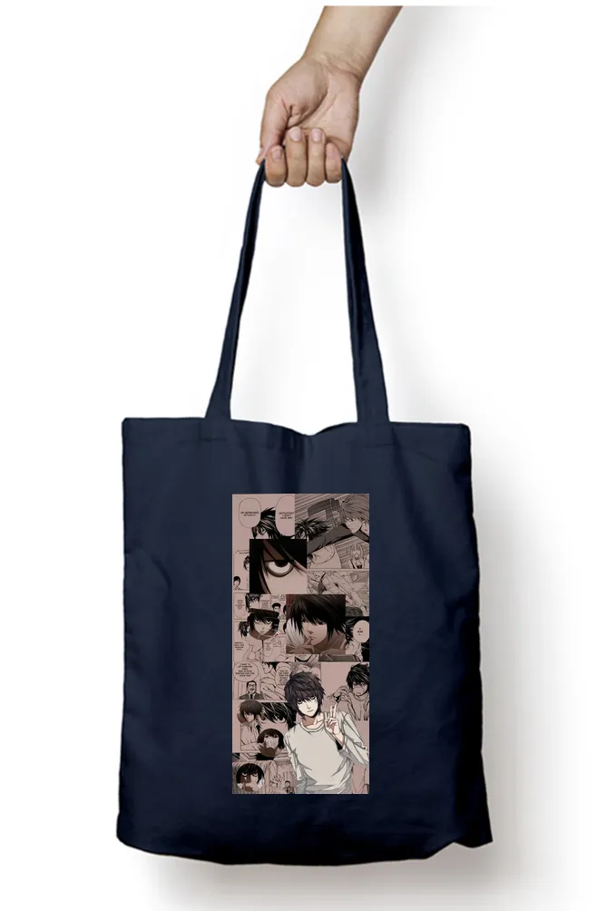 Death Note L Anime Strip Tote Bag