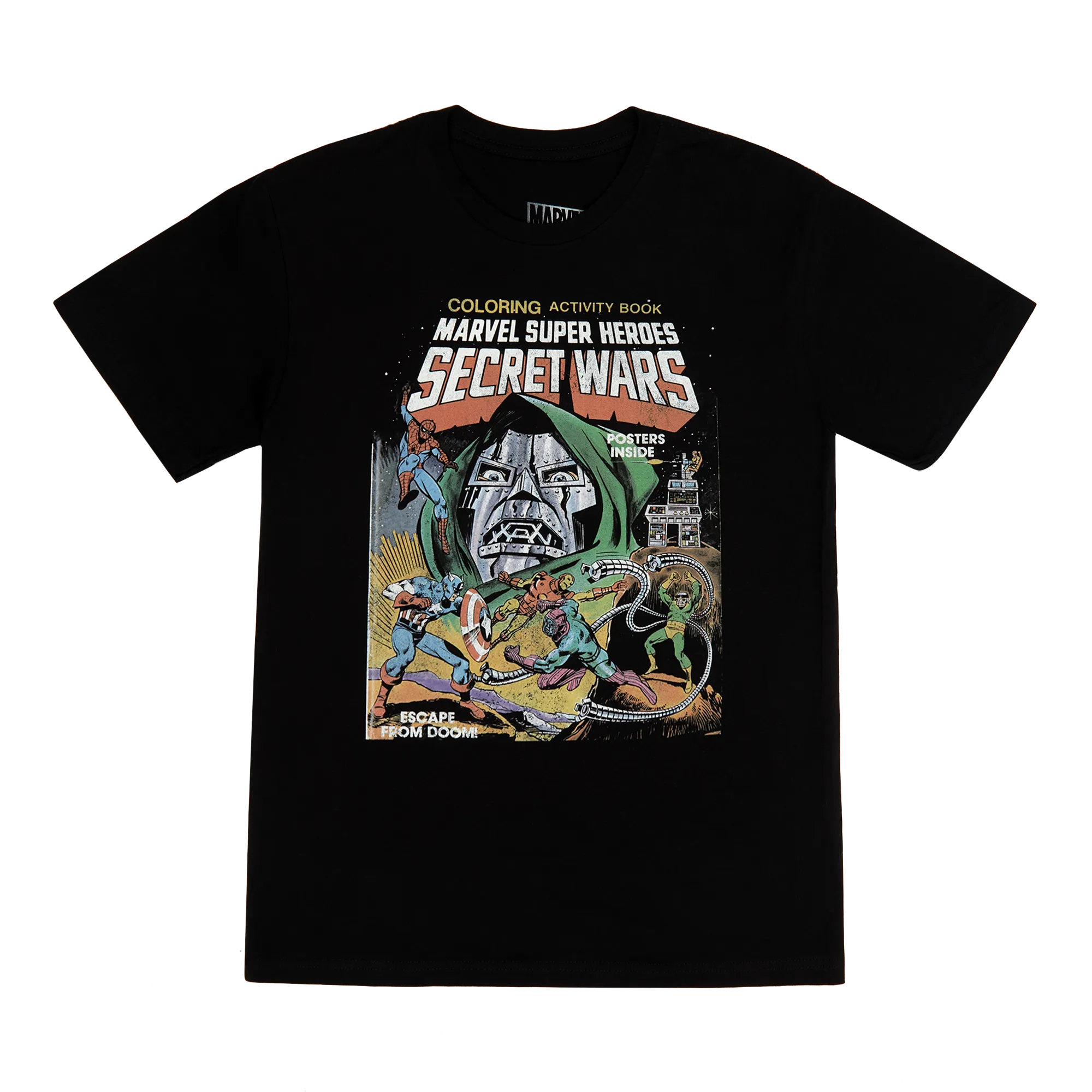 Doctor Doom From Secret Wars Black Tee