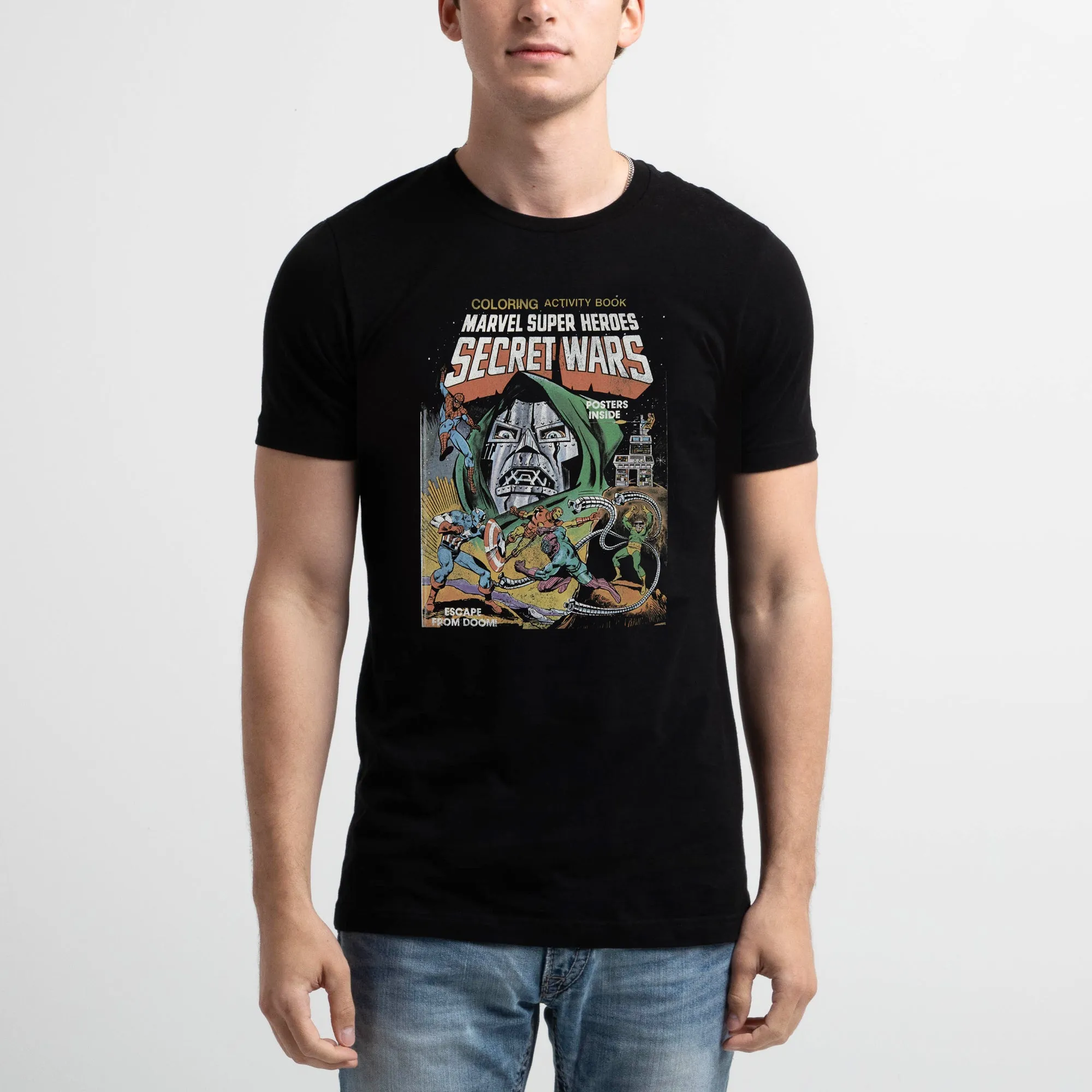 Doctor Doom From Secret Wars Black Tee