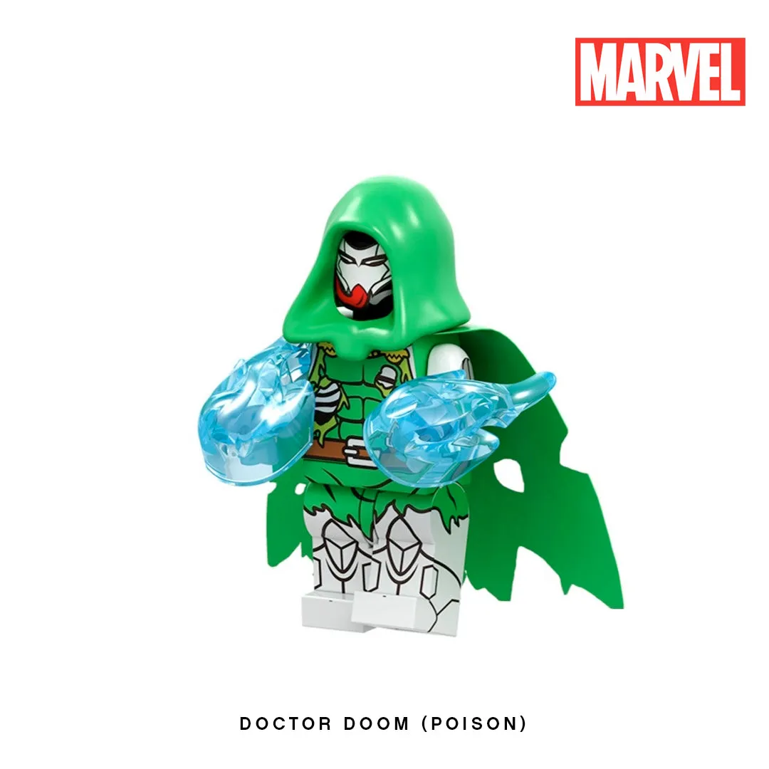 Doctor Doom (Poison) Custom Minifigure Keychain