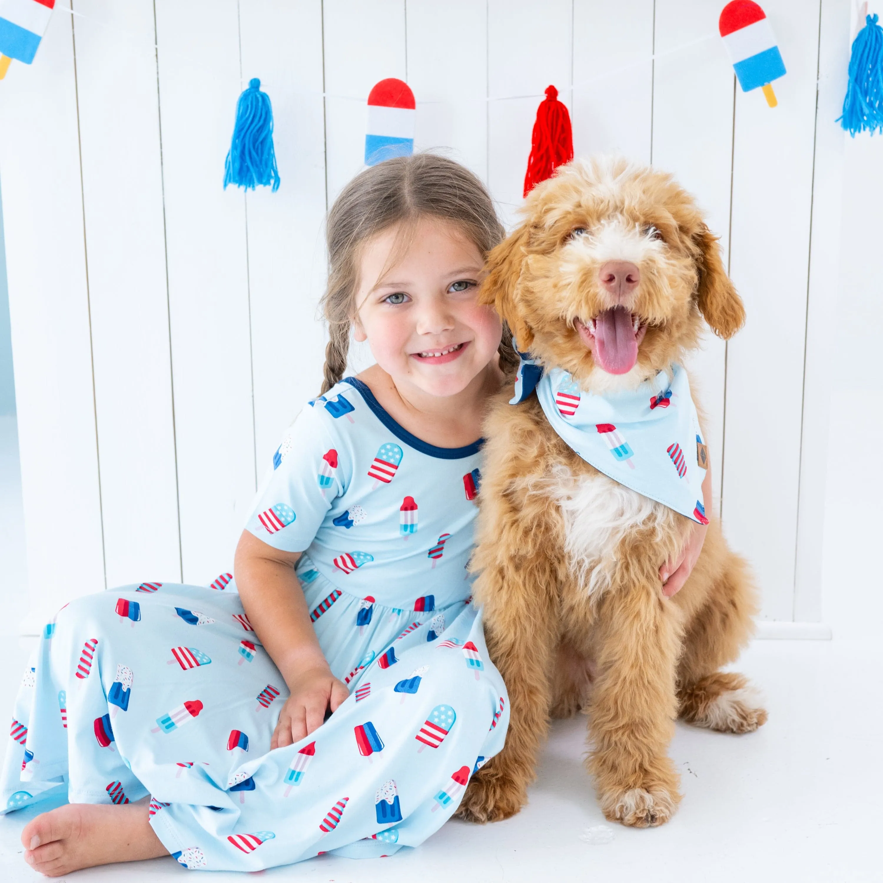 Dog Bandana in Popsicle