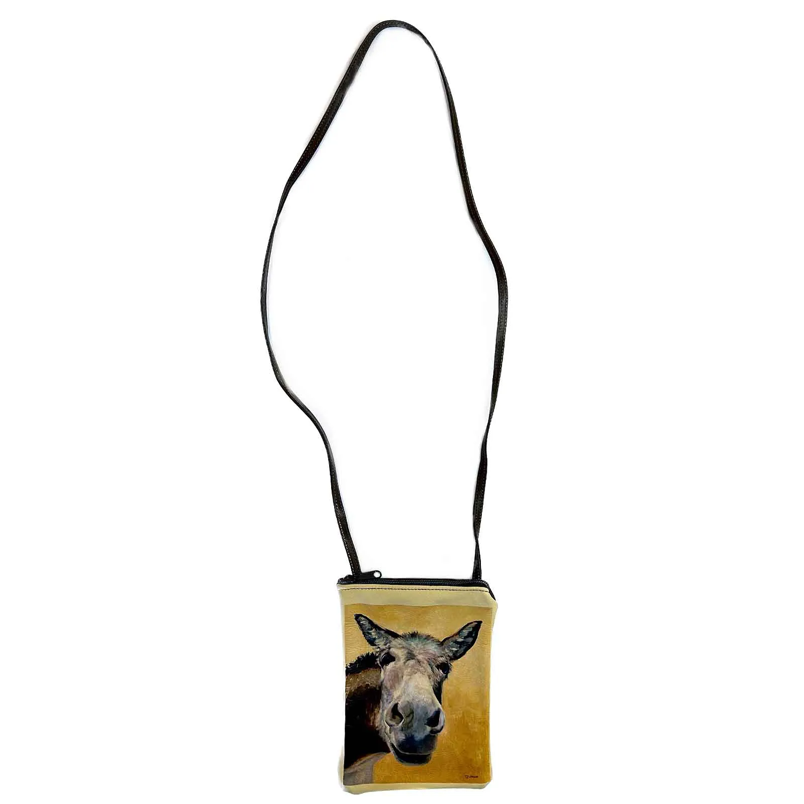 Donkey Rescue Me Leather Western Purse