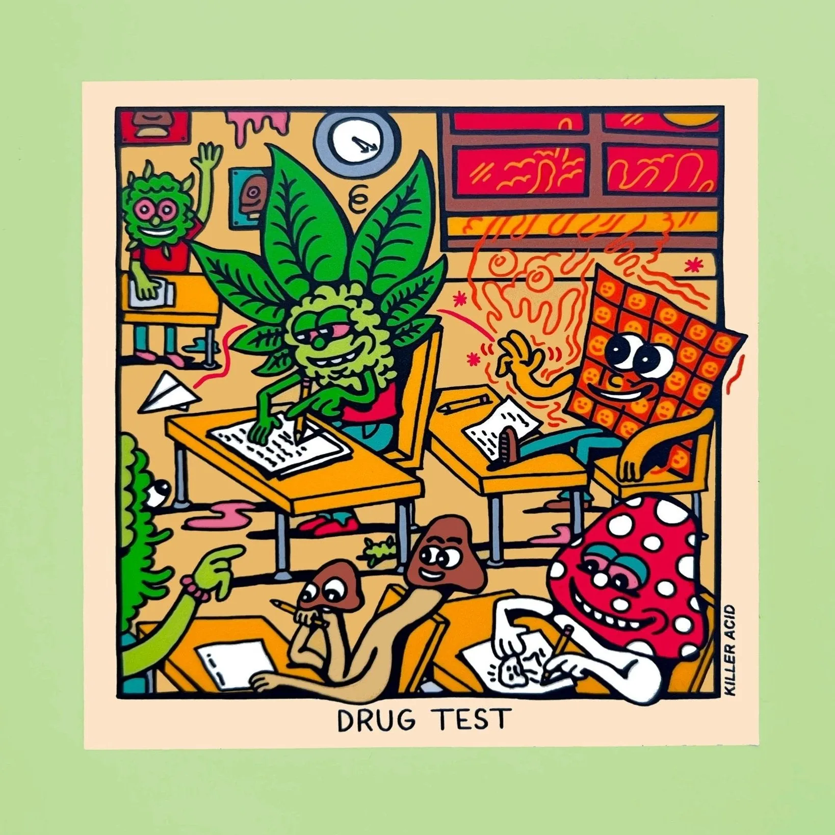 Drug Test Sticker