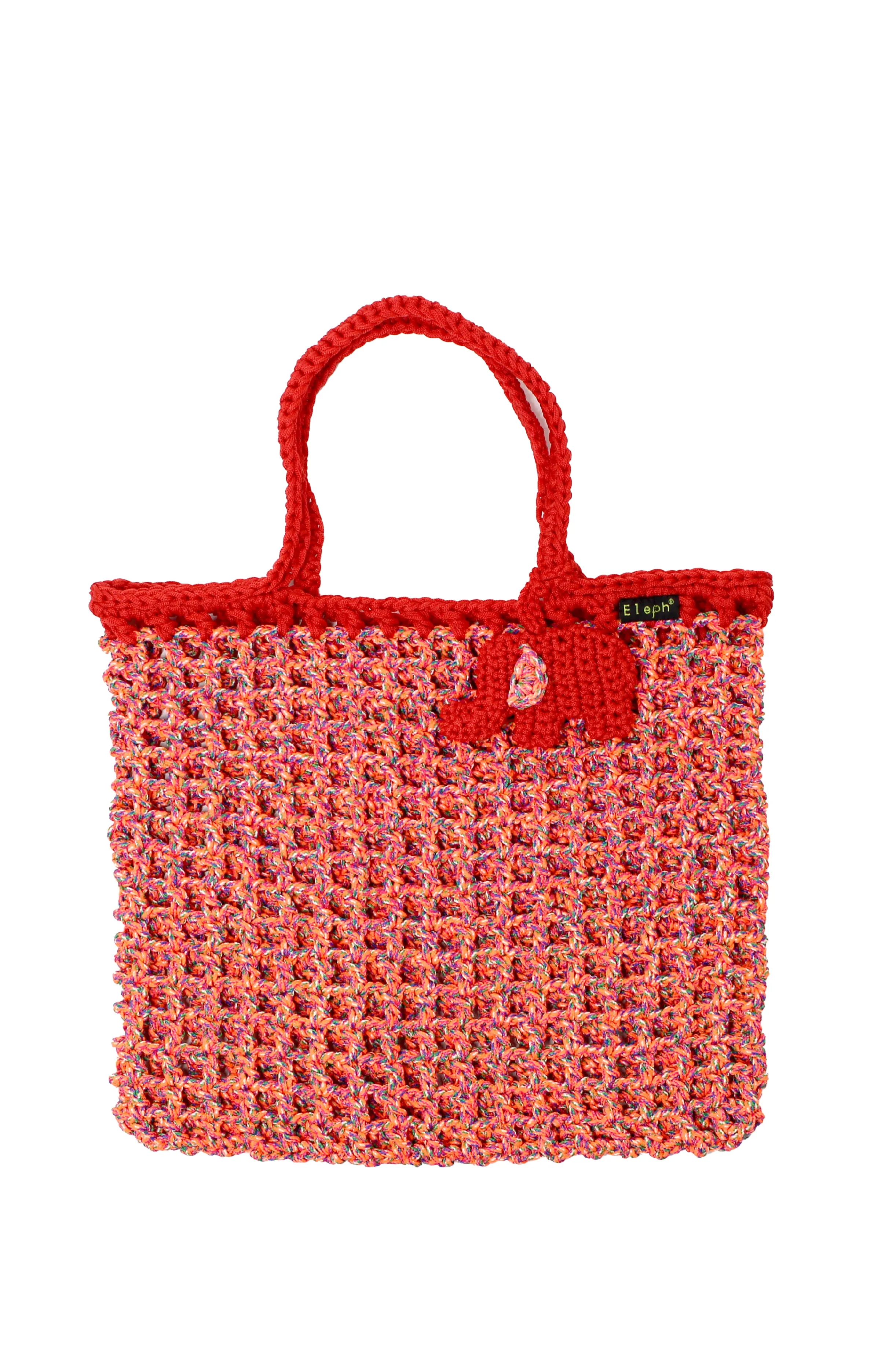 ELEPH MESH CROCHET BAG MULTI - L : Orange