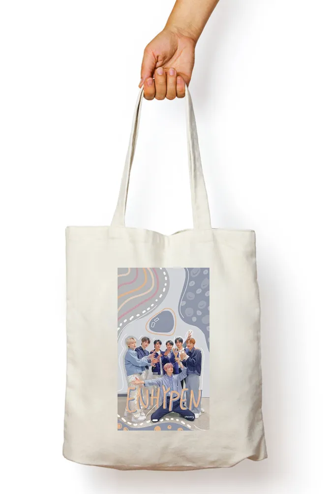 Enhypen Inspired Kpop Tote Bag