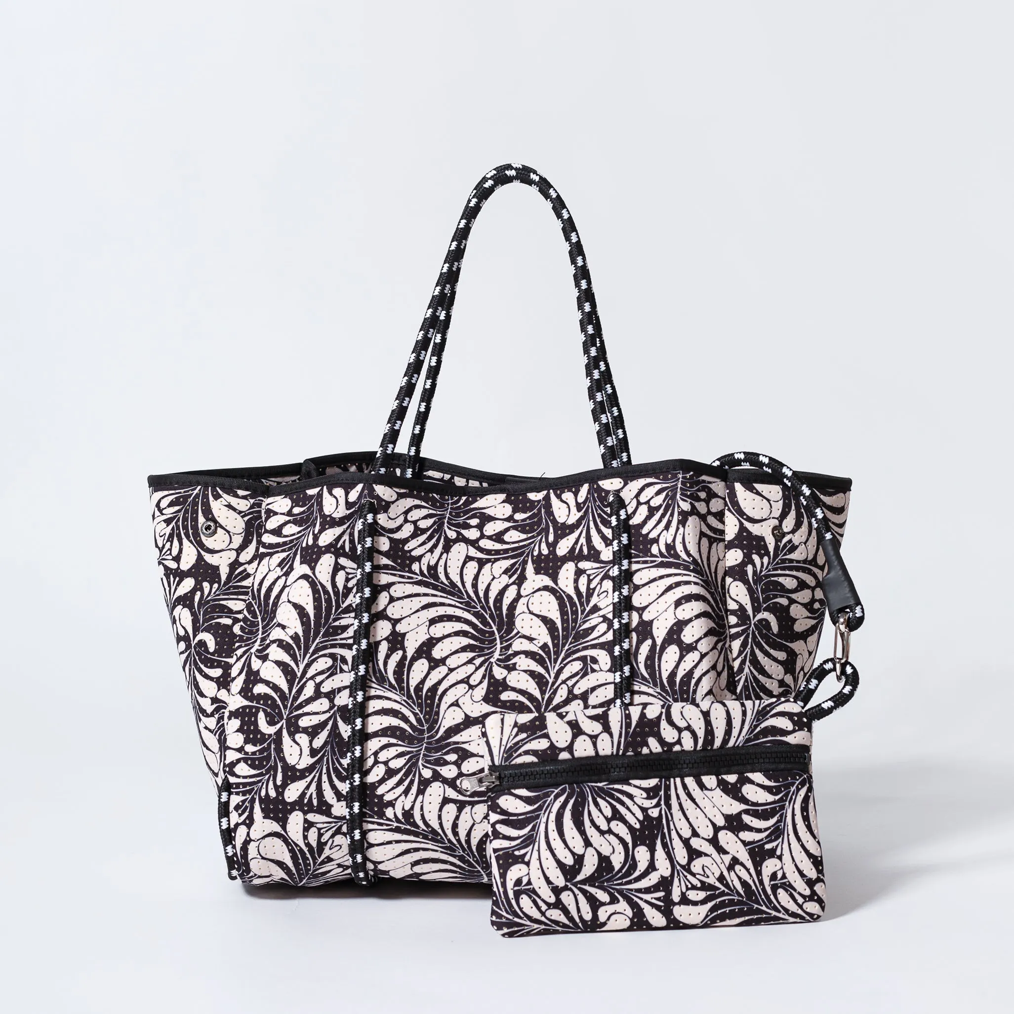 EVERYDAY TOTE PALM DREAMS BLACK