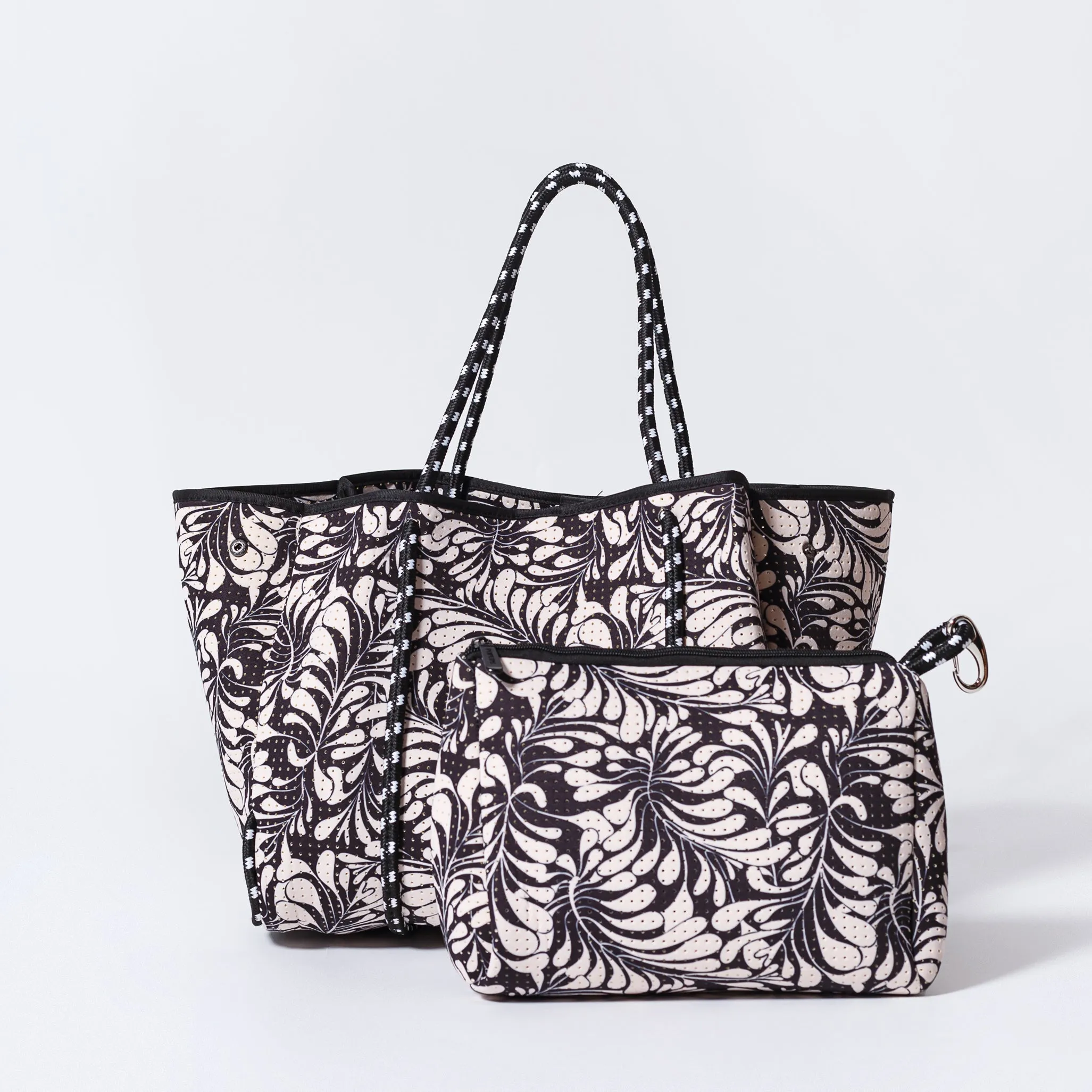 EVERYDAY TOTE PALM DREAMS BLACK