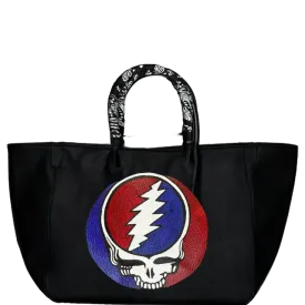 Everyday Vegan Tote - The Grateful Dead Leather Hand Painted