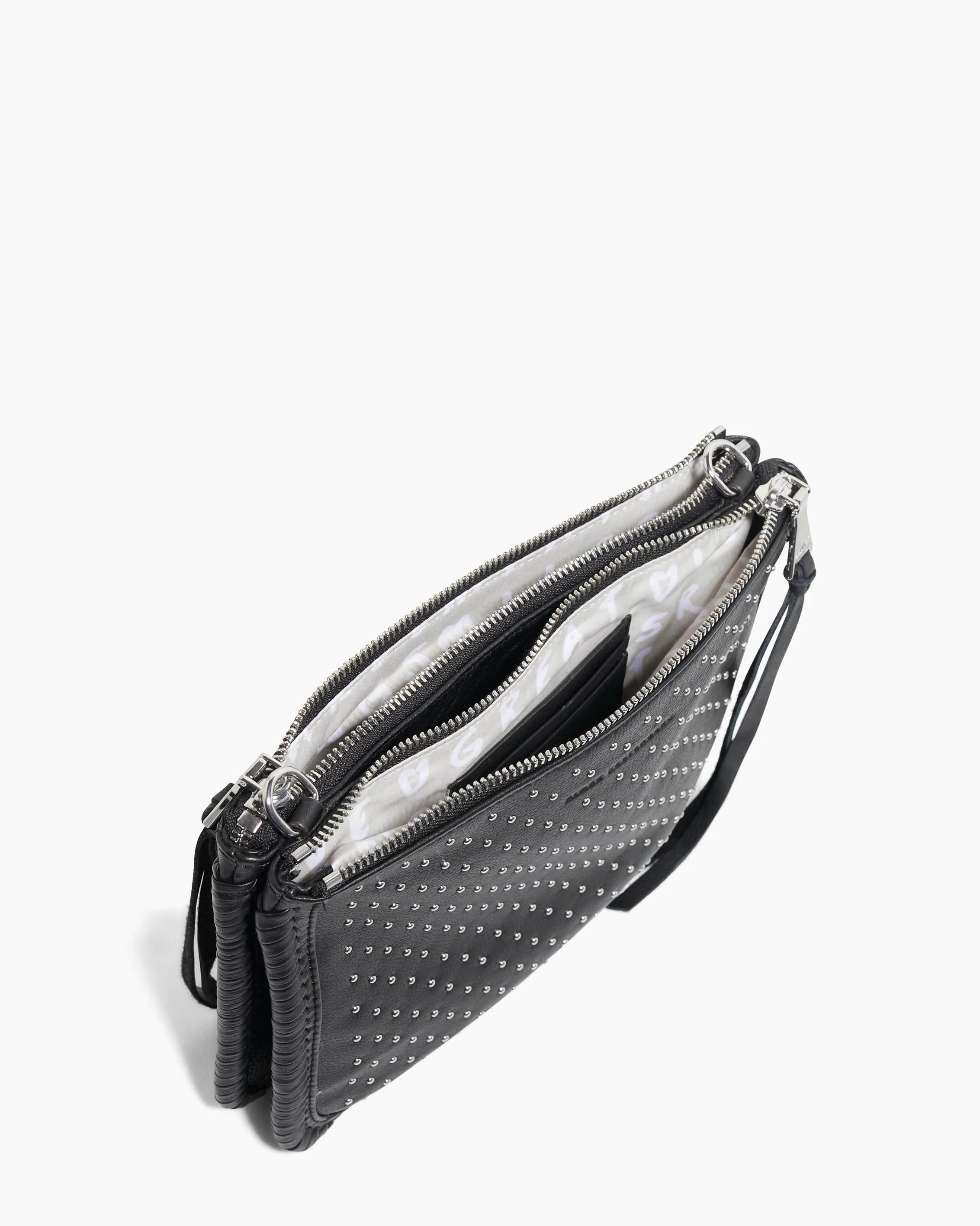 Famous Double Top Zip Crossbody