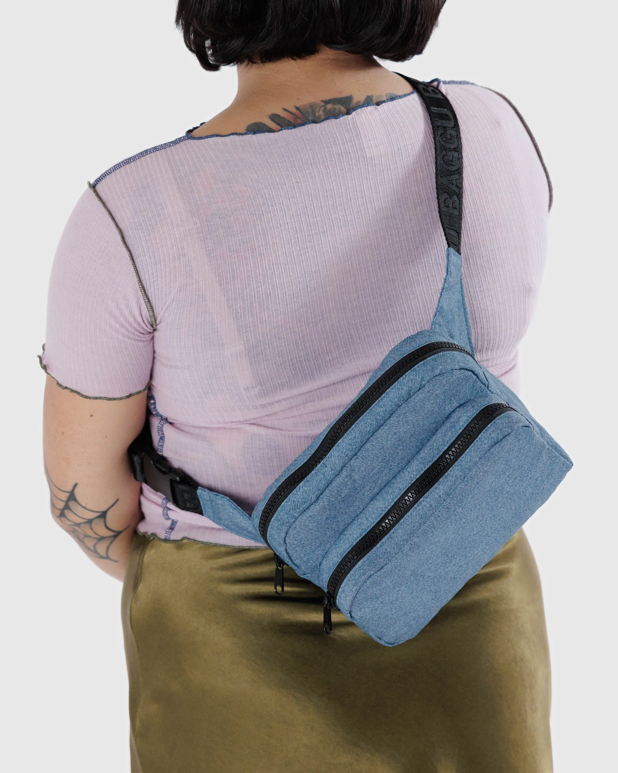 Fanny Pack in Digital Denim